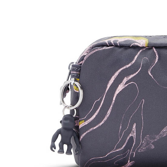 Sacs Kipling Gleam Printed Pouch Argent | FR 1075GS